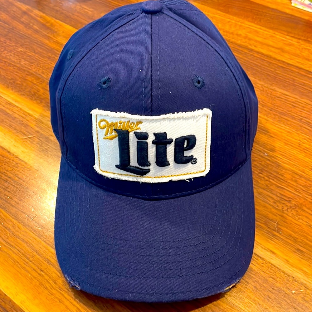 Miller lite official licensed adjustable baseball hat, one size fits most